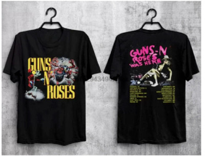 Rare Guns N Roses Was Here 1980 Tour Vintage T Shirt