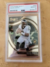 2020 Select Jalen Hurts PSA 10 Gem Mint Rookie Card RC #350 Field Level. rookie card picture