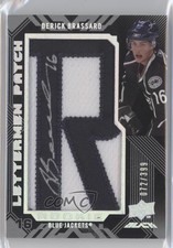 2008 Upper Deck UD Black Rookie Lettermen 72/399 Derick Brassard Patch Auto 0i5