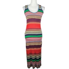 Re:Named Boho Knit Multi-Colored Summer Sleeveless Maxi Dress Size Medium