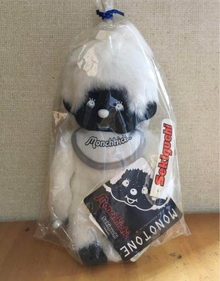 Sekiguchi Monchhichi Doll Monotone Black White S Size H20cm IM2104 Rare