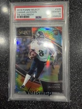 2018 Panini Select Tie-Dye Prizm Field Level Lamar Jackson #205 PSA 10 /25