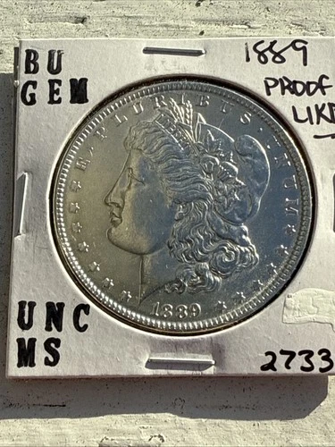 1889 BU GEM MORGAN SILVER DOLLAR UNC MS+++ PL RARE COIN 2733