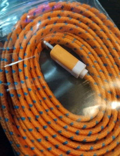6FT Fabric Braided flat Data Sync Power Charger Cable FOR iPhone 7 6 plus 6s 5c - Picture 2 of 4