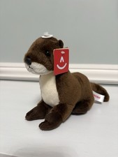 Aurora River Otter Plush 8  Flops Realistic Stuffed Animal Toy New NWT Gifts
