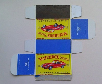 Vorlagen für Repro Box Matchbox 1-75 Nr. 32 Jaguar E Type