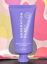 GENERATION CLAY BRIGHTENING Ultra Violet PURPLE CLAY MASK 1.69oz - SEALED NEW