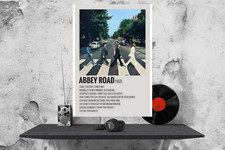 The Beatles Abby Road Album Cover Poster/Print A3/A4/A5 230gsm Framed