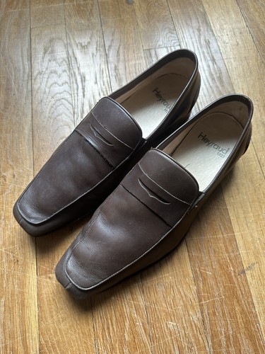 Heyraud 1921 Herrenschuhe gebraucht Halbschuhe Leder Gr. 41 Ref.  C23