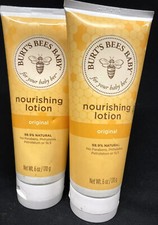 2 burts bees nourishing lotion original 6oz scuffed exterior