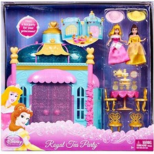 Disney Princess Royal Tea Party Play Tea set SLEEPING BEAUTY  BELLE New