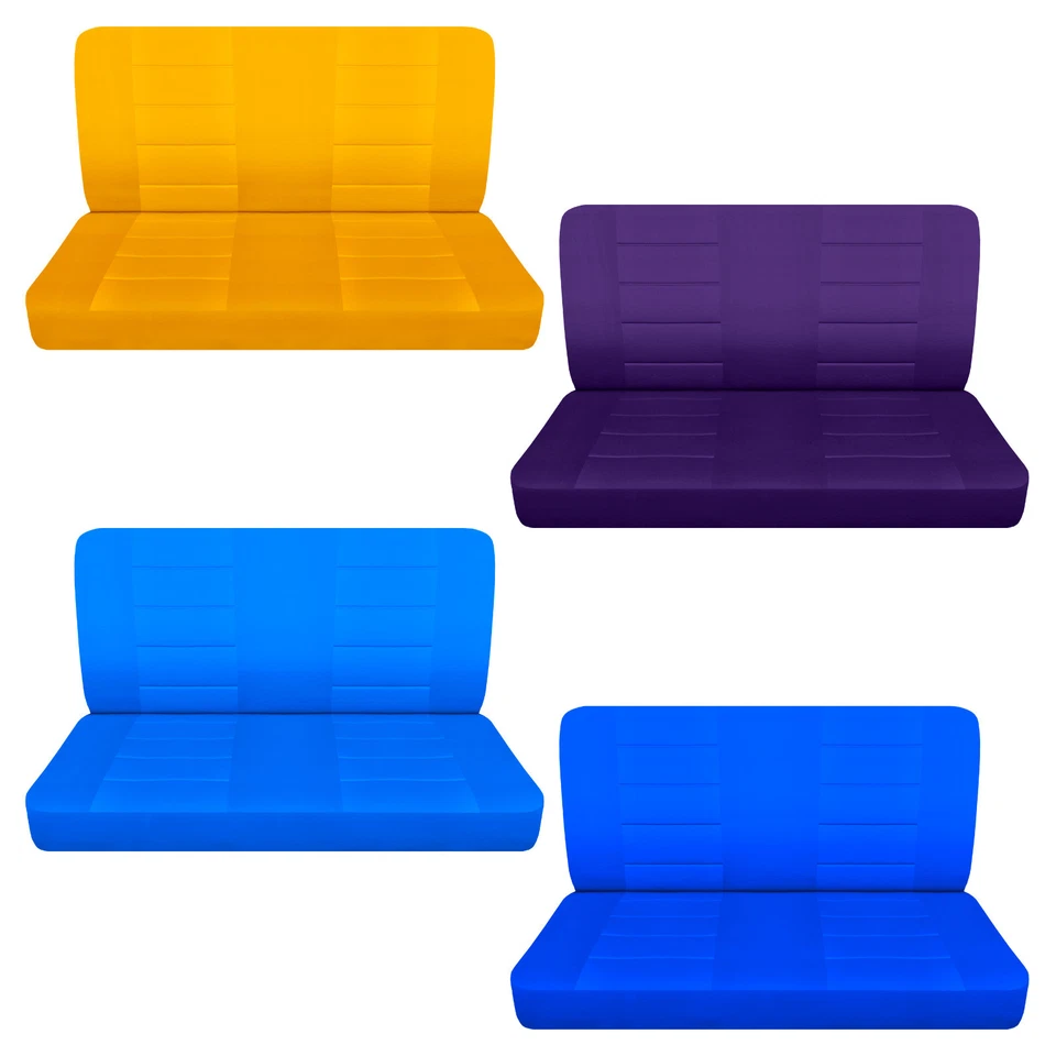 FUNDAS DE ASIENTO DE BANCO de algodón para Chrysler Windsor 1946-1949 sólido 23 colores Foto 4 de 4