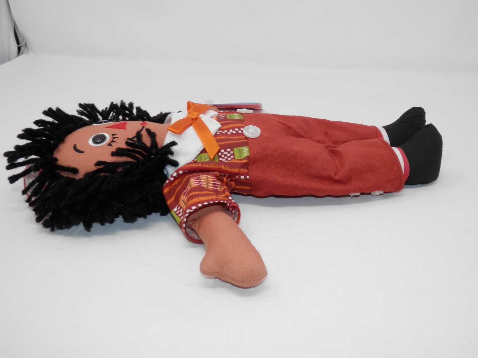Applause Ethnic Raggedy Andy Doll - 12" Black African-American Plush Toy New NWT
