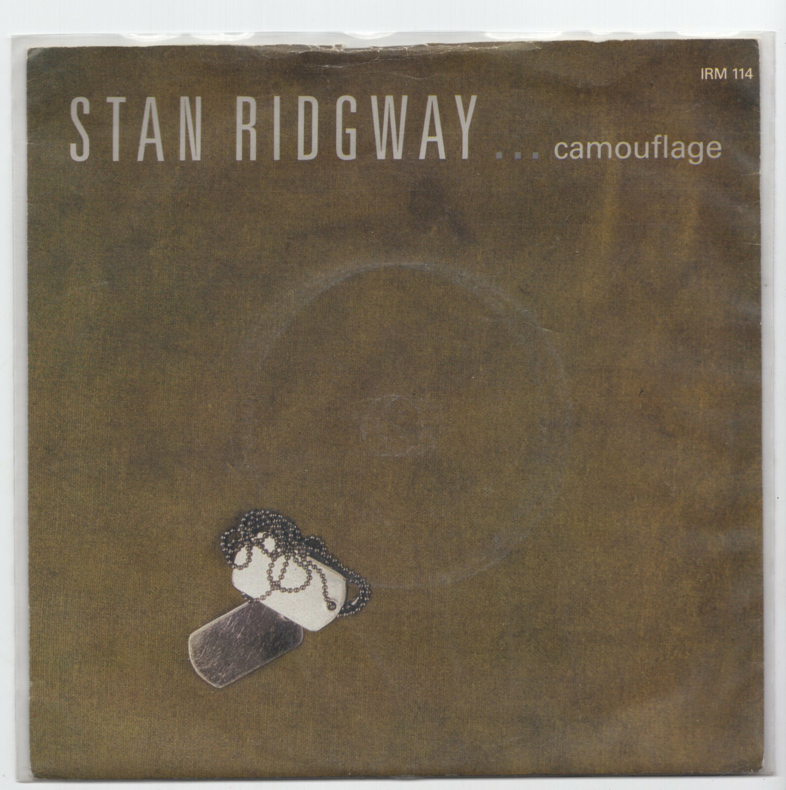 (V505) Stan Ridgway, Camouflage - 1986 - 7 inch vinyl A1/B1