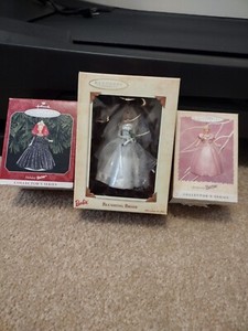 Hallmark Keepsake 3 Barbie Ornaments NIB