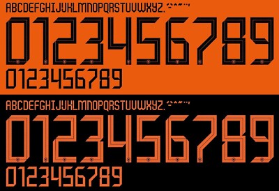 Name&Number Set For Netherlands Holland Euro 2020 Home/Away Football Soccer