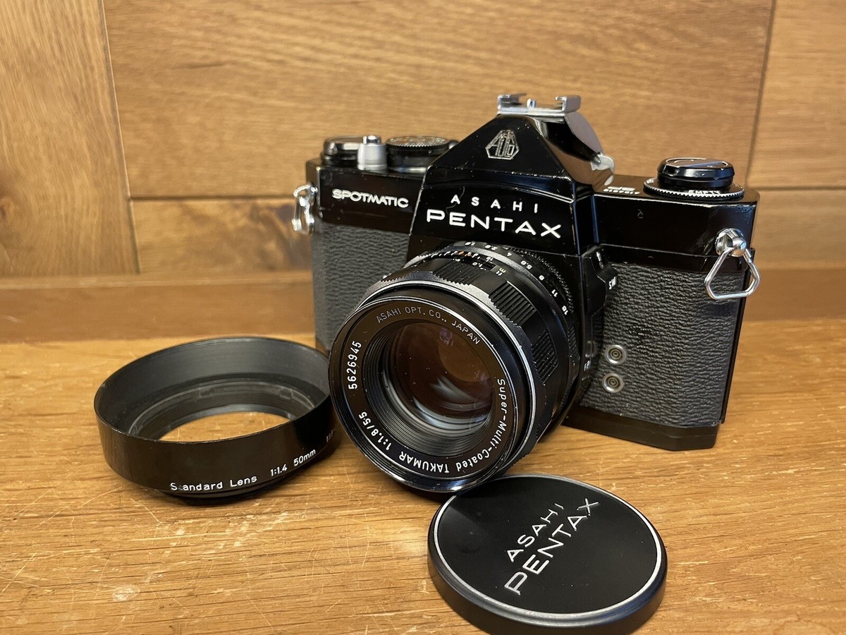 Takumar 50mm Asahi Pentax Pentax Spotmatic F Black Near Mint ++*