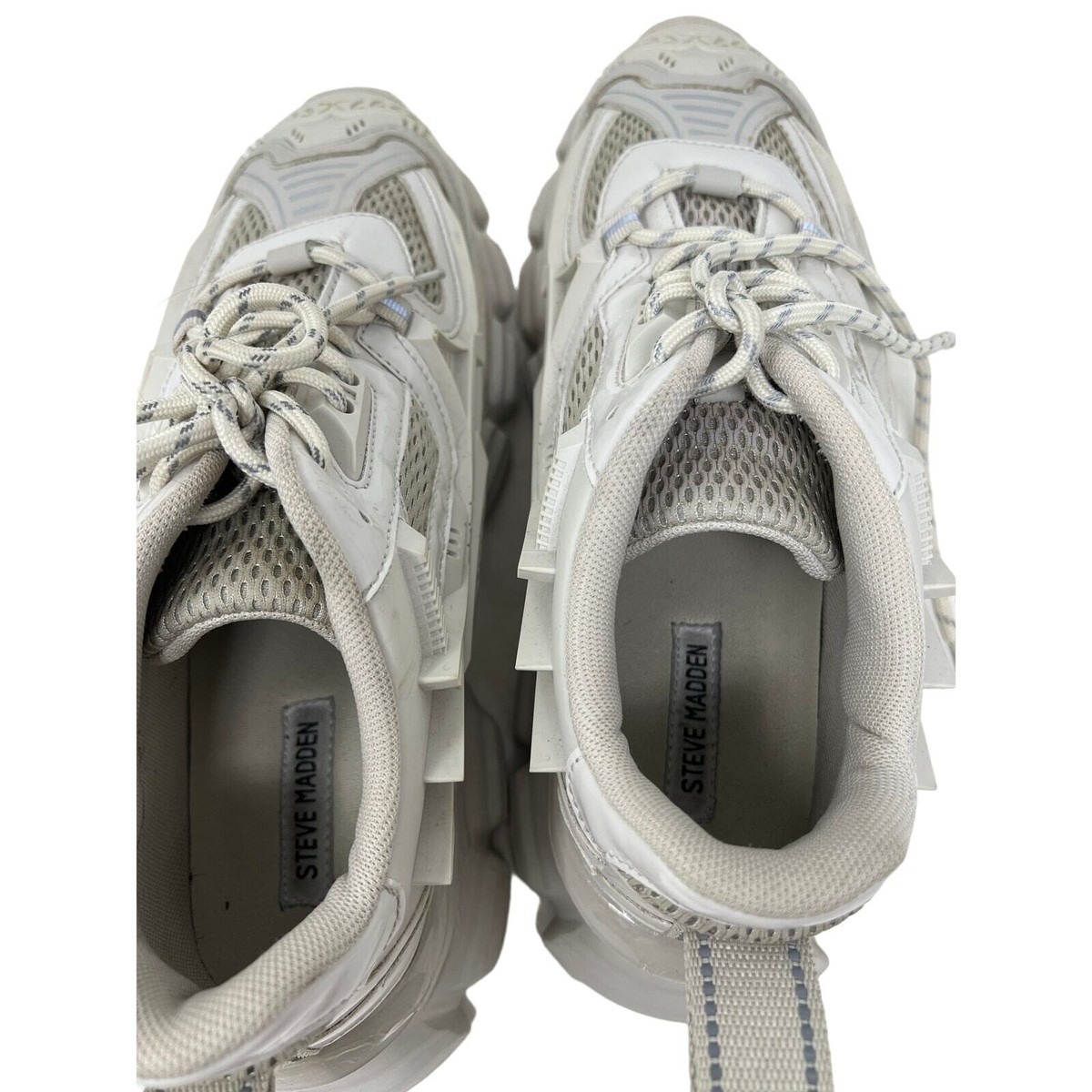 Steve Madden White on White Quantum Sneakers Mens 11 | eBay display picture 2