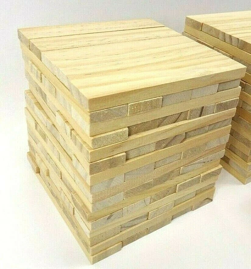 (255) Wood Toy Blocks Building Blocks Crafts (240) Clear Blocks (15) Red Blocks - Image 3 of 4