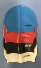 Finis SILICONE Learn to Swim Cap Red Black Blue White CHOOSE Swimming Pool Race