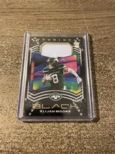 2021 Panini Black Football Futuristic F-EM ELIJAH MOORE RC Patch #’D /10