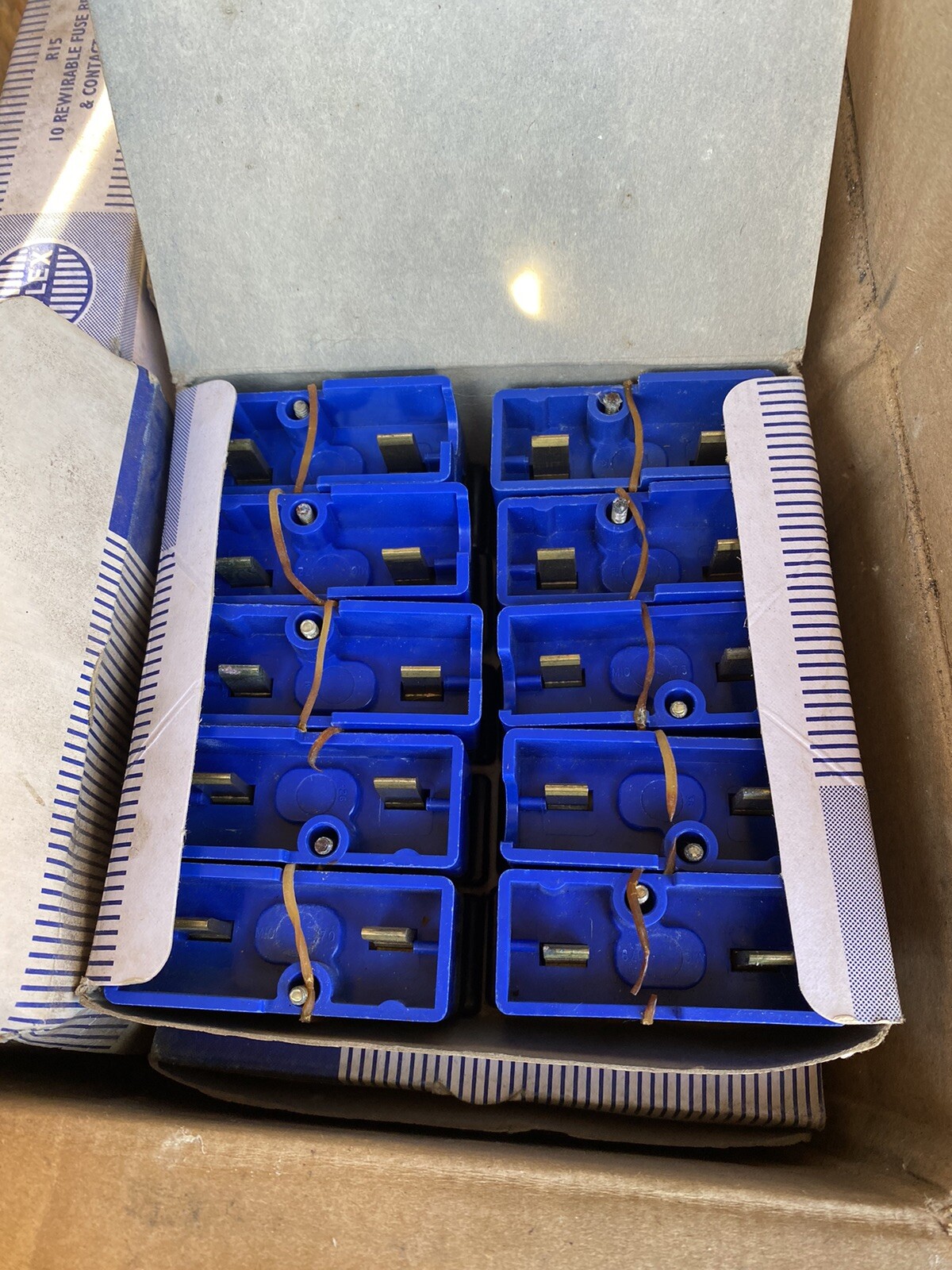 Vintage 10 x 15 amp Consumer Unit fuses OLD SCHOOL TYPE 15A Wylex Fuse