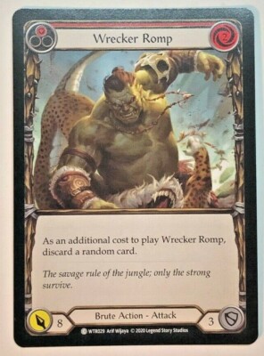 Flesh And Blood Welcome to Rathe Wrecker Romp (Red) WTR029 Unlimited NM/M