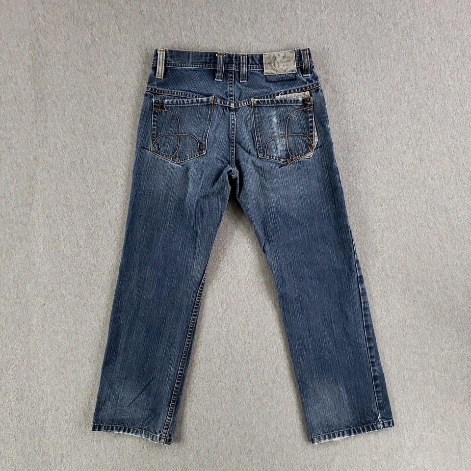Vintage Hurley 30 Short Jeans Straight Leg Classic Retro 100% Cotton Denim Y2K - Image 2 of 4