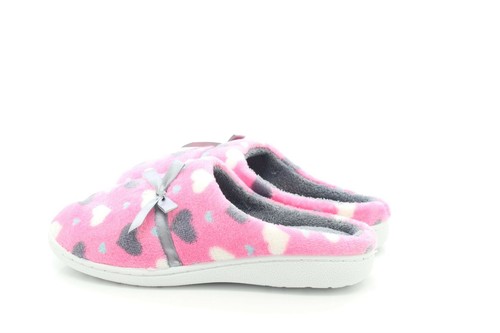 Damas Rosa Confort Suave Cálido Peludo Dormitorio Slip On Slippers Mulas  - Imagen 5 de 9