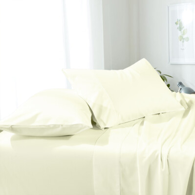 Luxury Bed Sheet Sets Super Soft Microfiber Attached Waterbed Solid Sheet Set 