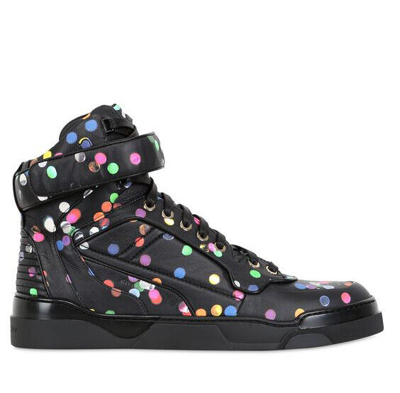 Givenchy Tyson Polka Dot Confetti Black Nappa Leather High Givenchy Tyson Polka Dot Confetti Black Nappa Leather High