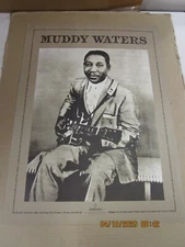 MUDDY WATERS Rollin' Stone Golden Ann. Promo Poster New! Unused! 2000 Chess