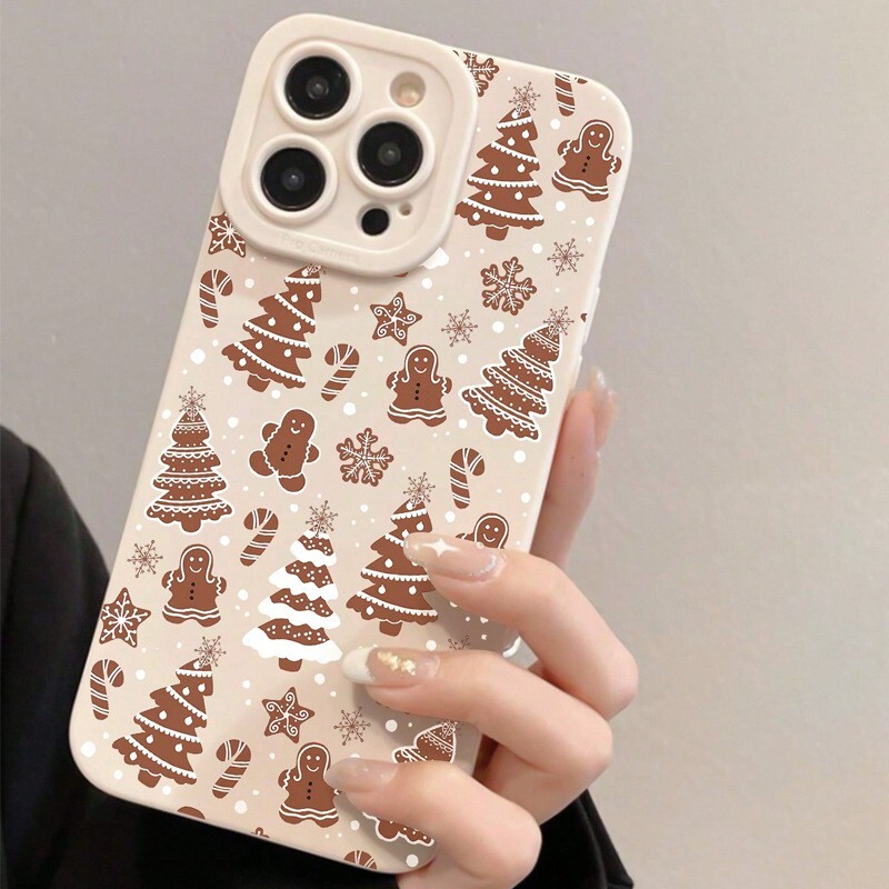 Phone Case Antique White Frosted Anti Fall For Iphone For Christmas Shockproof