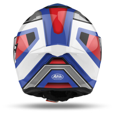 AIROH ST.501 SQUARE BLUE / GLOSSY RED FULL FACE HELMET