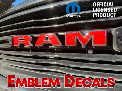 RAM 1500 DT Grill Emblem Decals 2019 2020 2021 2022 2023 LIMITED