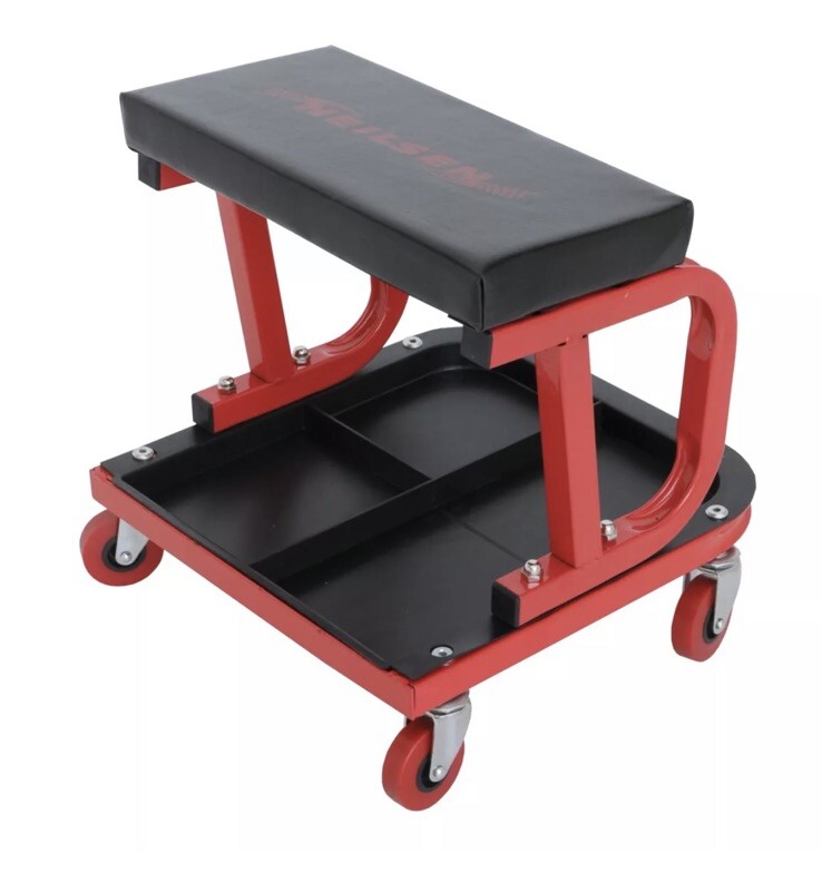 Creeper Trolley Seat Mechanic Garage Workshop Steel