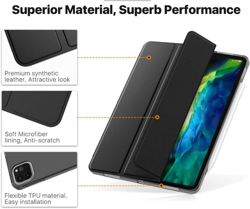 MoKo Case Fit New iPad Pro 11" 2020 2021 NEW w/ Multi-Angle Magnetic Stand Cover - Picture 6 of 6