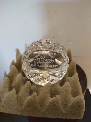 High Quality Crystal Basketball Paperweight - 3.5 Inch With Gift Box