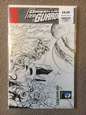 Green Lantern New Guardians Issue 7 Variant Cover DC Comics The New 52!