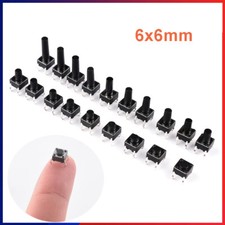 6x6mm Tactile Tact Push Button Switch 4 Pin DIP Through Hole SPST PCB Miniature