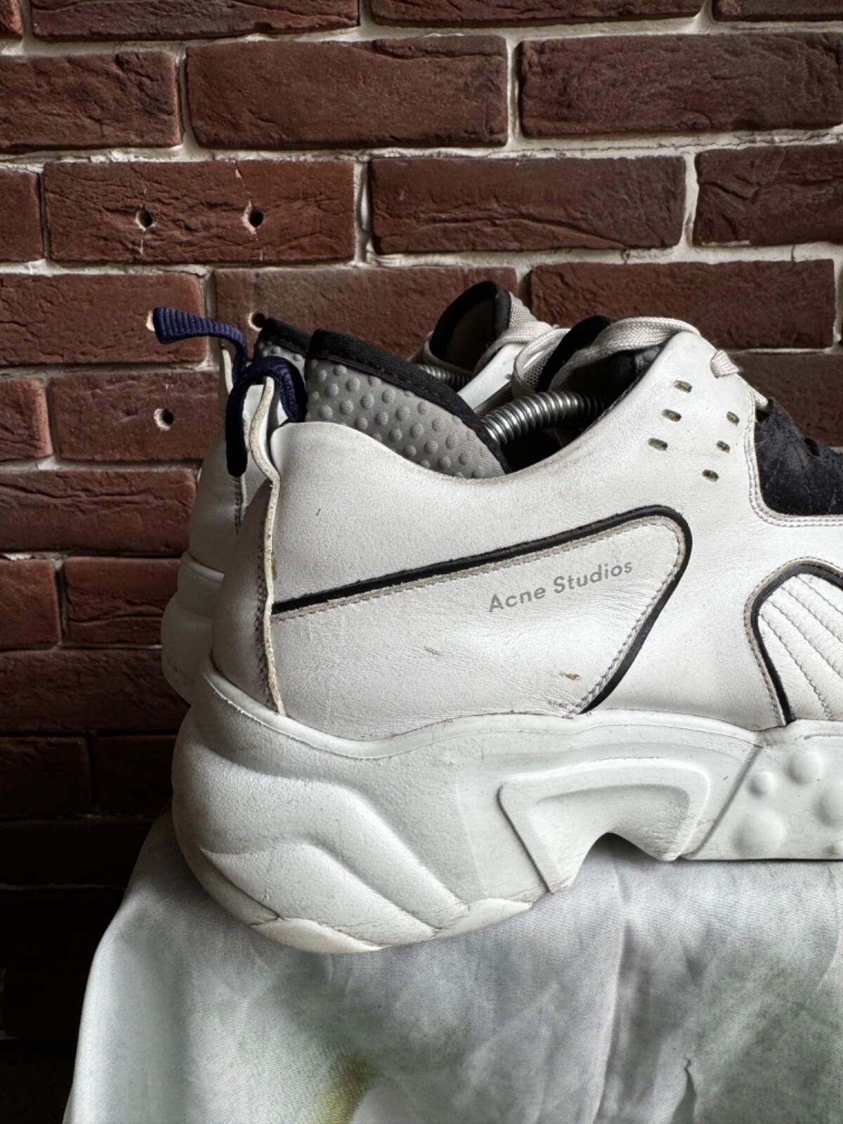 Acne Studios Rockaway Manhattan Chunky Sneakers Leather Rare 42 white image 3