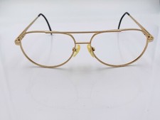 Vintage Genesis Gold Metal Pilot Sunglasses Frames Korea