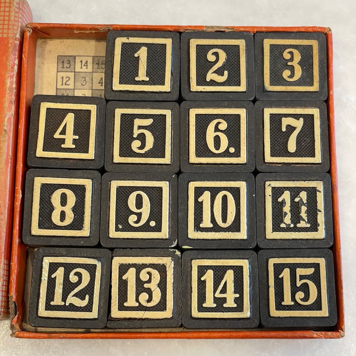 Vintage 15 Puzzle in Original Box No 3209 Complete The Embossing