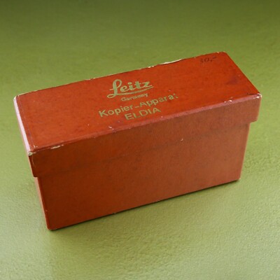 MINT ! DIA COPY ELDIA 35 mm LEICA E. LEITZ WETZLAR APPARAT shrink varnish #2    