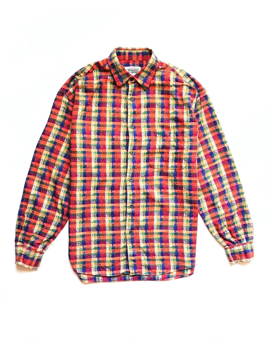 イタリア製 Missoni Sport チェックシャツ Missoni sport vintage multicolor check shirt rare | eBay