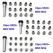 Hei&szlig;er MK2 MK3 MK4 Spannzangenfutter DIN228 ER25 Spannzangensatz 0.015mm 40Kr DE