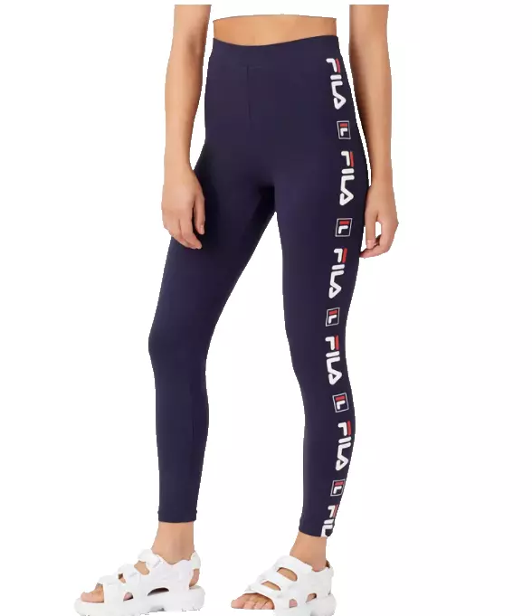 FILA Leggings Womens XS High Rise Stretch Cotton 28 Inch Training