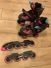 Schwinn 2 in 1 size adjustable roller skates girls youth size 1-4 — photo 1