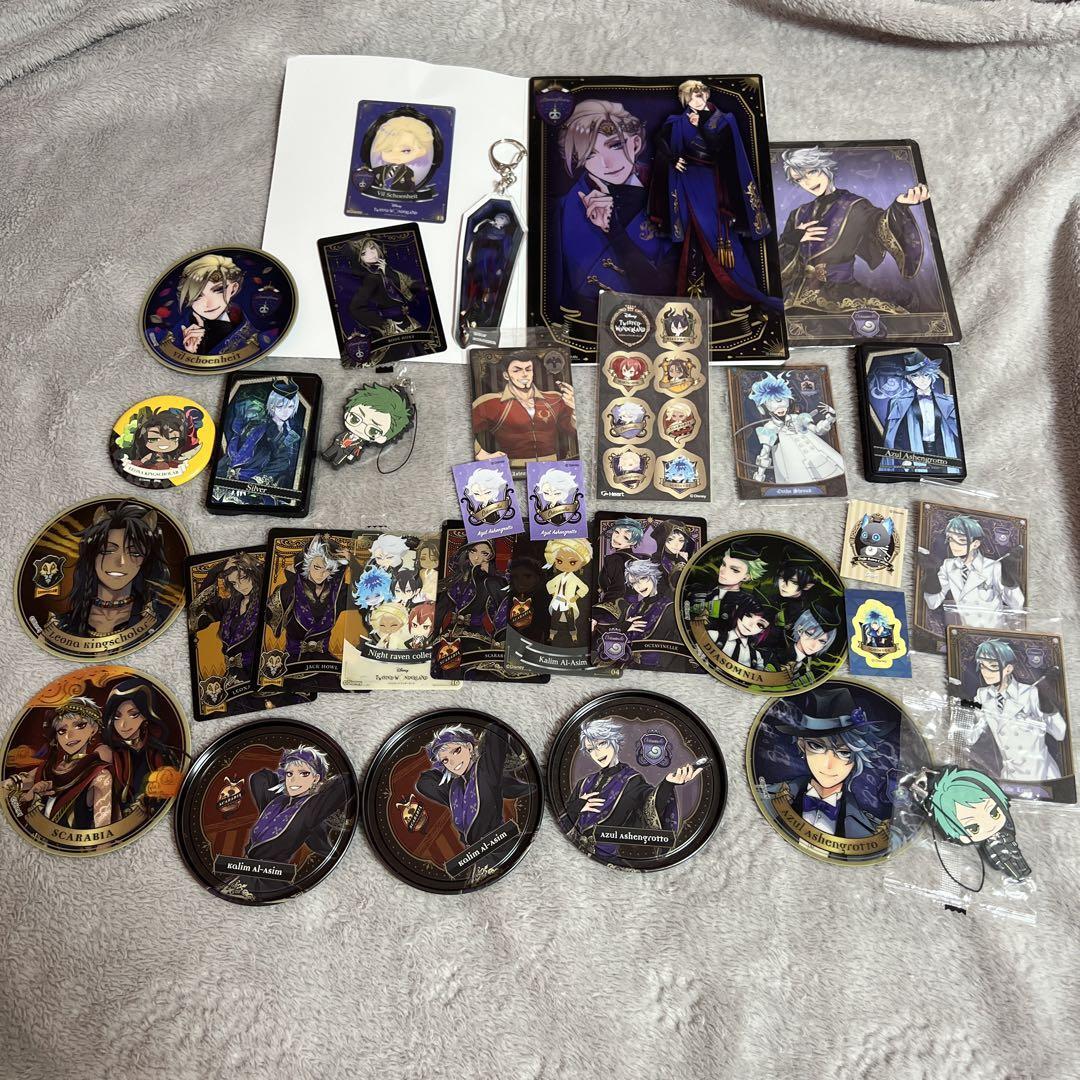 TWISTED WONDERLAND グッズ Twisted Wonderland Goods lot Tin badge Jade Floyd Leech Card