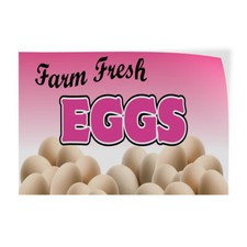 Decal Stickers Farm Fresh Eggs Restaurant Cafe Bar C Vinyl Store Sign Label